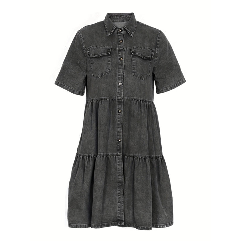 ⌛50 % de réduction le dernier jour – Robe d'été élégante en jean pour femme