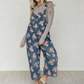 🏃‍♀️ Se vend en quelques secondes – dépêchez-vous ! Salopette en jean à imprimé floral vintage pour femme