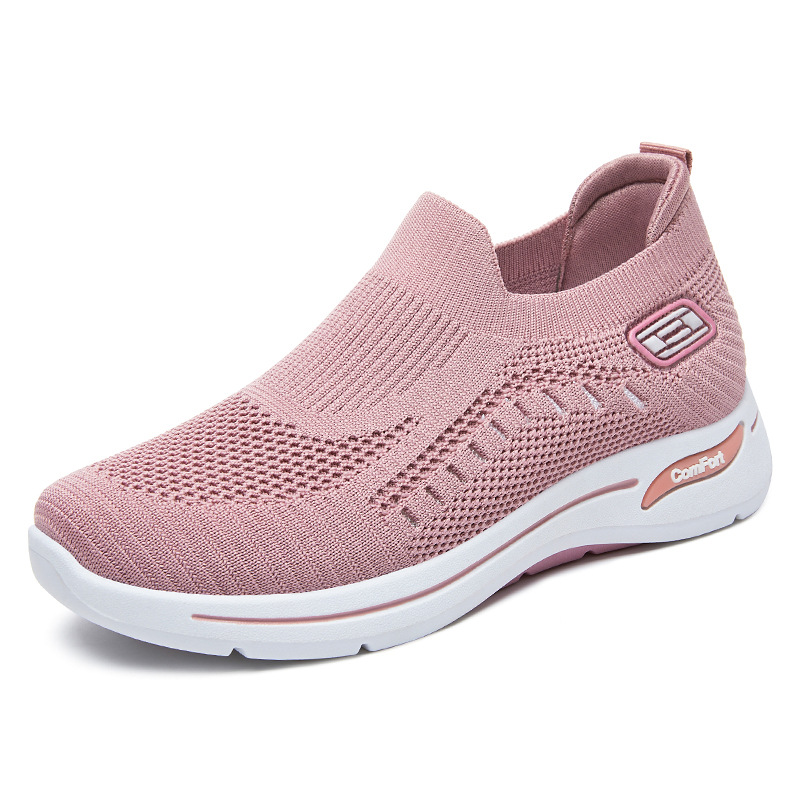 Chaussures de marche en tricot respirant pour femme