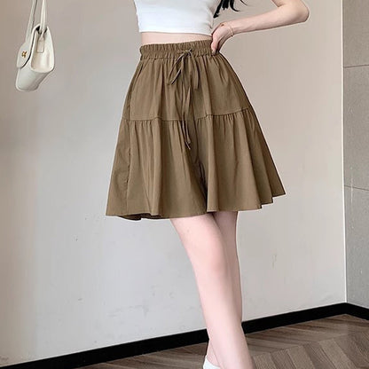 👗 PROMO LIMITÉE 50% DE RÉDUCTION ! 💥 Pantalon-Jupe Taille Haute Femme – Silhouette A, Poches, Ceinture Élastique ✨