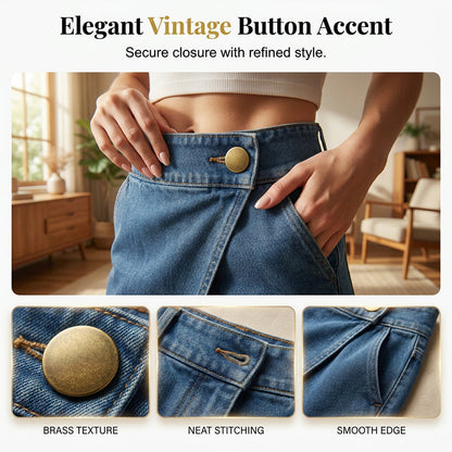 🩳 50 % DE RÉDUCTION EN CE MOMENT ! ✨ Short asymétrique à jambes larges pour femme – Léger et fluide – Ourlet irrégulier original, idéal pour l'été ou les vacances – Élégant et confortable 🌸