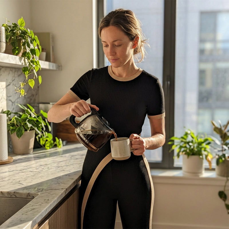 ⚠️ Plus que quelques stocks ! Ensemble femme composé d'un haut à manches courtes et d'un pantalon évasé