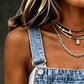 👗 50 % DE RÉDUCTION EN CE MOMENT ! 👖 Robe-salopette midi sans manches en jean pour femme – Jean doux et coupe décontractée – Style vintage, poches latérales – Idéale pour les journées décontractées ou les superpositions estivales ✨