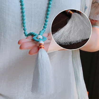 Collier long pour femme, style bohème rétro, pour vacances à la plage et tenue de tous les jours
