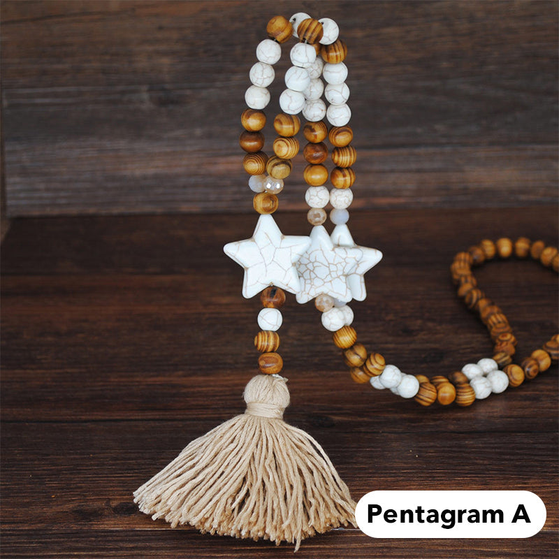 Collier long pour femme, style bohème rétro, pour vacances à la plage et tenue de tous les jours
