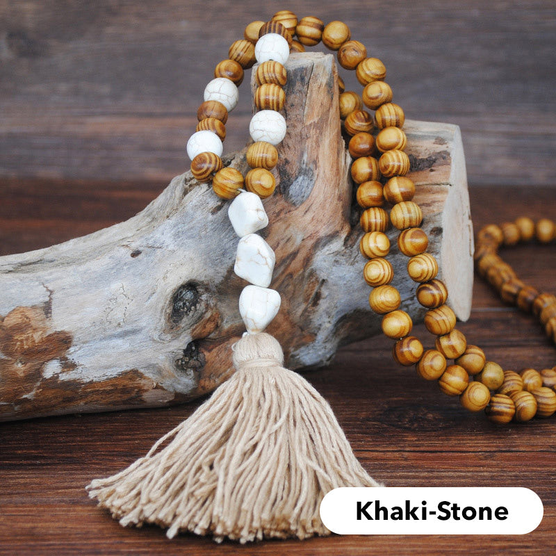 Collier long pour femme, style bohème rétro, pour vacances à la plage et tenue de tous les jours