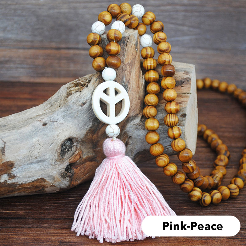 Collier long pour femme, style bohème rétro, pour vacances à la plage et tenue de tous les jours
