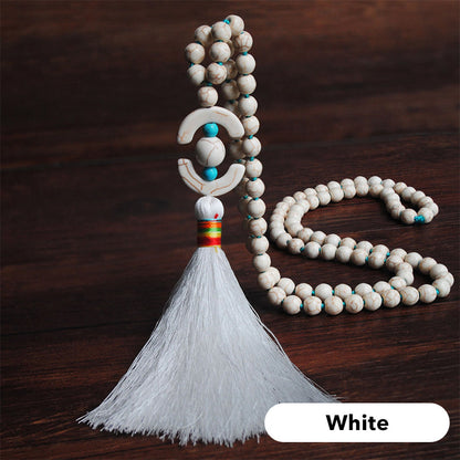 Collier long pour femme, style bohème rétro, pour vacances à la plage et tenue de tous les jours