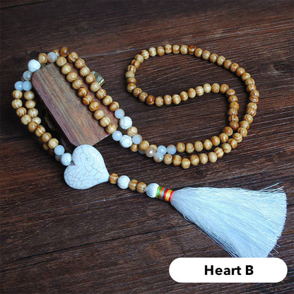 Collier long pour femme, style bohème rétro, pour vacances à la plage et tenue de tous les jours