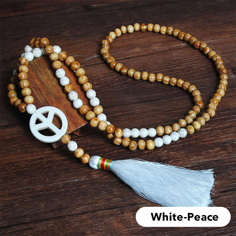Collier long pour femme, style bohème rétro, pour vacances à la plage et tenue de tous les jours