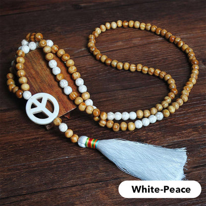 Collier long pour femme, style bohème rétro, pour vacances à la plage et tenue de tous les jours