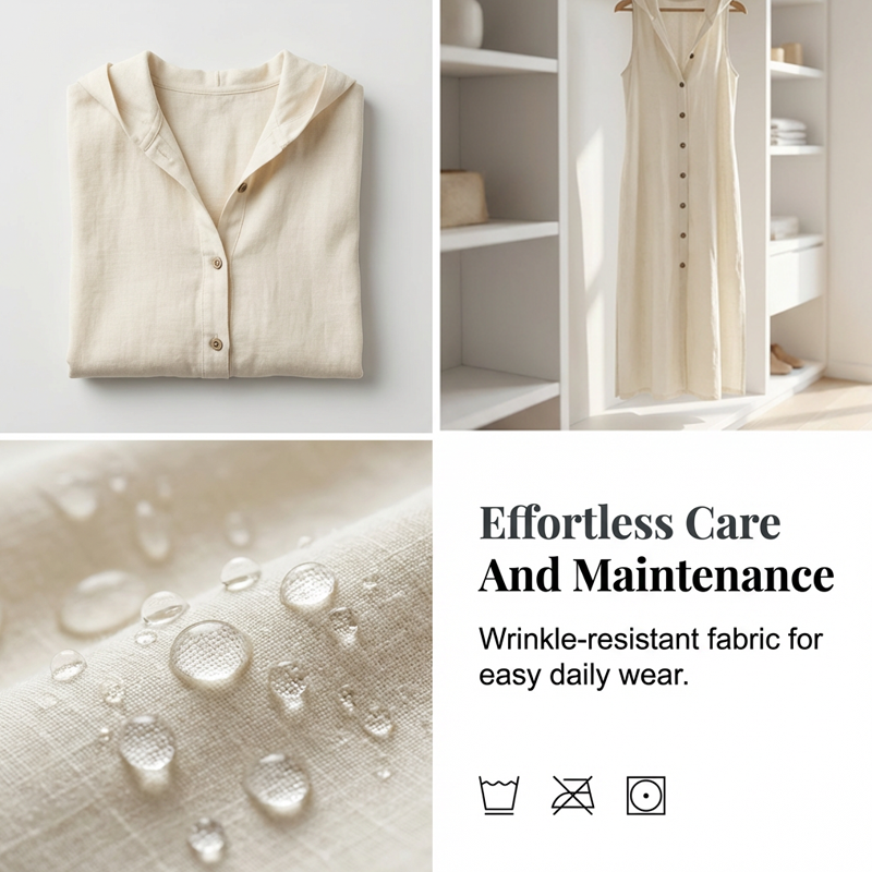 Robe Maxi Sans Manches Boutonnée à Capuche