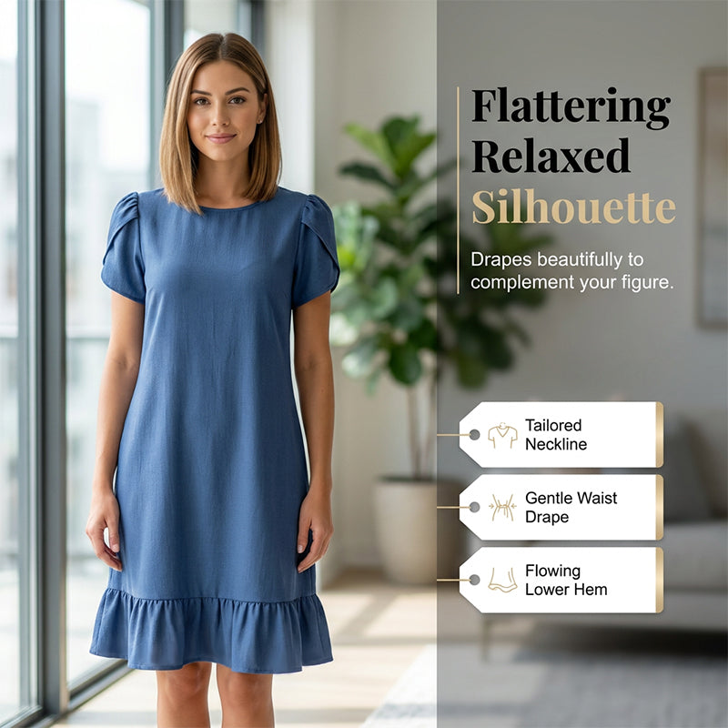 👗 Nouveauté tout juste arrivée – -50 % pour l'essayer ! ✨ Robe élégante en denim délavé – Une élégance décontractée pour tous les jours 💙