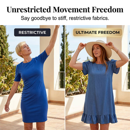 👗 Nouveauté tout juste arrivée – -50 % pour l'essayer ! ✨ Robe élégante en denim délavé – Une élégance décontractée pour tous les jours 💙