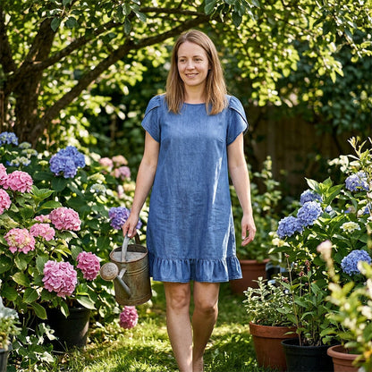 👗 Nouveauté tout juste arrivée – -50 % pour l'essayer ! ✨ Robe élégante en denim délavé – Une élégance décontractée pour tous les jours 💙