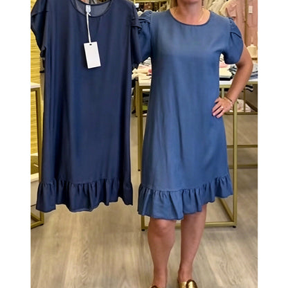 👗 Nouveauté tout juste arrivée – -50 % pour l'essayer ! ✨ Robe élégante en denim délavé – Une élégance décontractée pour tous les jours 💙