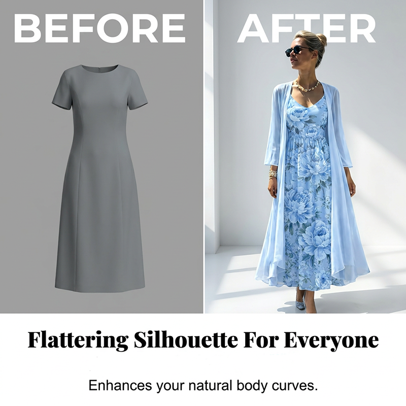 🌸👗Ensemble deux pièces fleuri élégant pour femme – le look parfait pour les vacances d'été✨