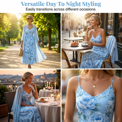 🌸👗Ensemble deux pièces fleuri élégant pour femme – le look parfait pour les vacances d'été✨