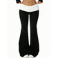 😍❤️ Pantalon de yoga taille haute pour femme, imprimé léopard, coupe légèrement évasée ☁️