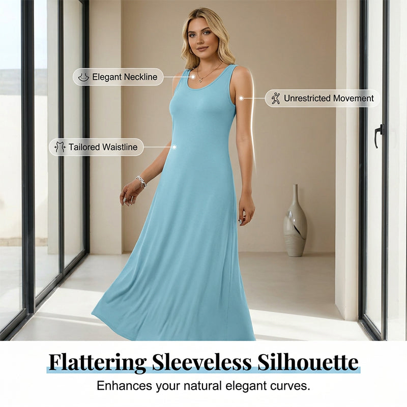 👗✨Robe débardeur décontractée pour femme – Mise en valeur de la silhouette et confort tout au long de la journée☀️