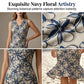 Élégante robe midi d'été à motifs floraux