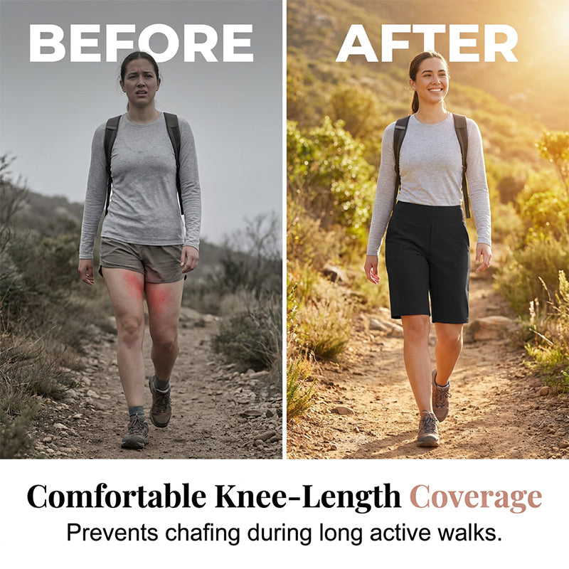 📢📢50 % DE RÉDUCTION !! ⏰Short de marche stretch confortable pour femme