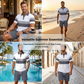 ☀️Set 2 Pièces Chemise et Short pour Homme – Confortable, Respirant et Polyvalent pour l'Été, les Loisirs et les Voyages👕🩳