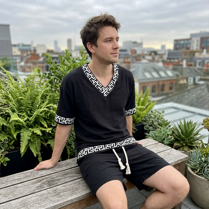 👕☀️Ensemble 2 pièces pour homme : haut décontracté et short – Confort et style sans effort 🔥
