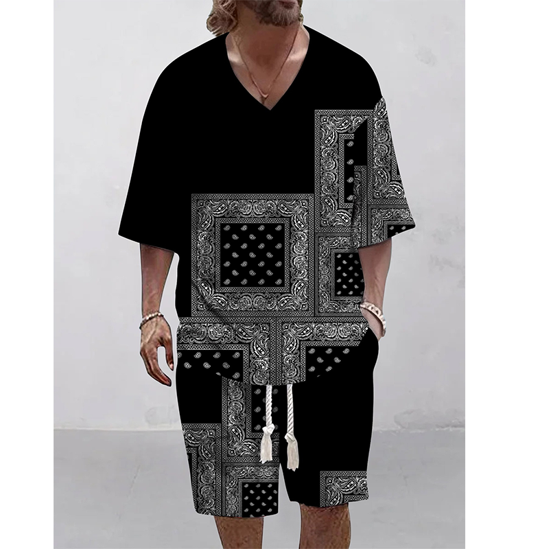 👕☀️Ensemble 2 pièces pour homme : haut décontracté et short – Confort et style sans effort 🔥
