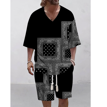 👕☀️Ensemble 2 pièces pour homme : haut décontracté et short – Confort et style sans effort 🔥