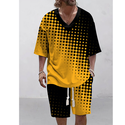 👕☀️Ensemble 2 pièces pour homme : haut décontracté et short – Confort et style sans effort 🔥