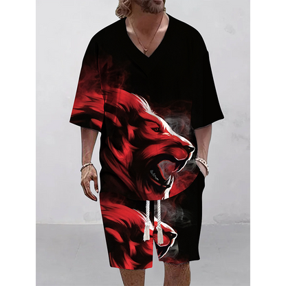 👕☀️Ensemble 2 pièces pour homme : haut décontracté et short – Confort et style sans effort 🔥