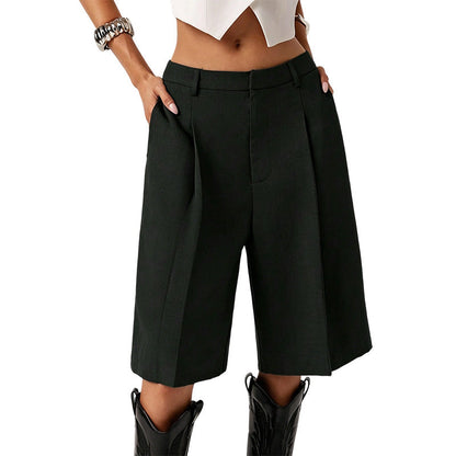 🩳 50% DE RÉDUCTION 🌸 Short Bermuda ample pour femme – Taille élastique, poches pratiques & coupe décontractée – Parfait pour l’été, les loisirs ou les journées chaudes – confort et liberté de mouvement ☀️