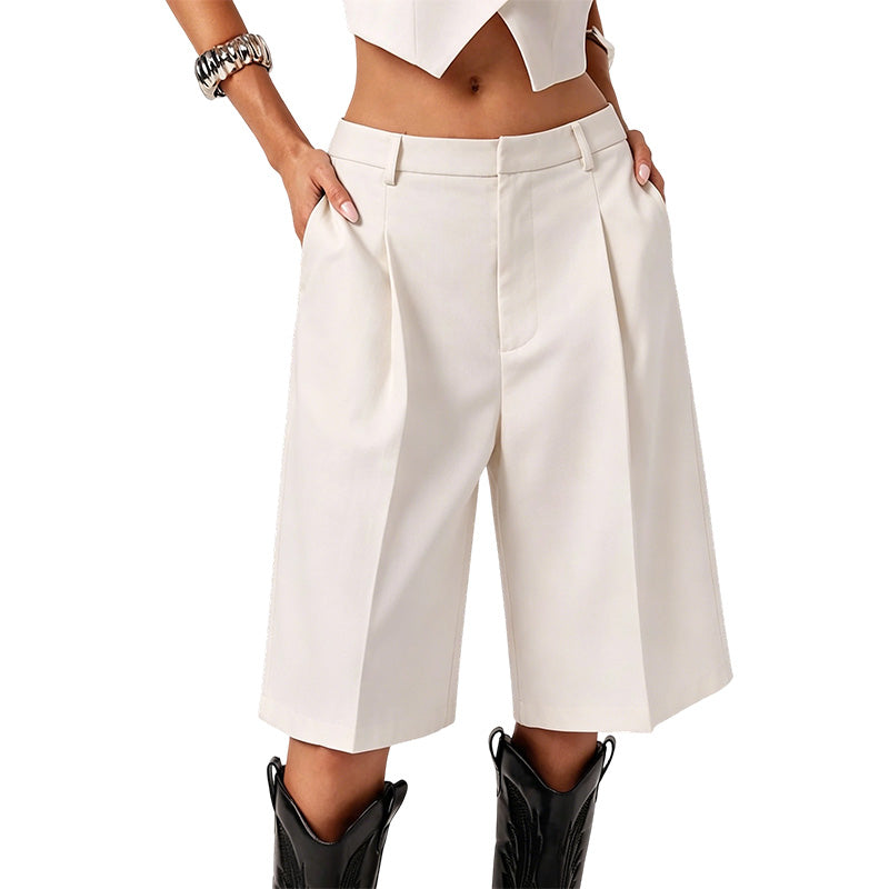 🩳 50% DE RÉDUCTION 🌸 Short Bermuda ample pour femme – Taille élastique, poches pratiques & coupe décontractée – Parfait pour l’été, les loisirs ou les journées chaudes – confort et liberté de mouvement ☀️