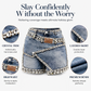 Jupe-short en jean à strass pour femme