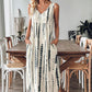 👗Une élégante robe longue sans manches pour femme, avec un décolleté en V✨
