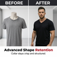 👕 PROMOTION LIMITÉE -50% ! 💥 T-shirt col V classique décontracté pour homme – Coupe athlétique, respirant, conservation de la forme ✨