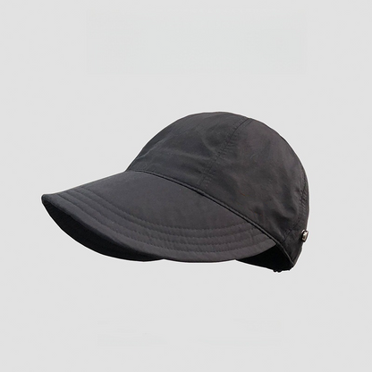 🧢 50% DE RÉDUCTION ☀️ Casquette solaire UPF 50+ queue de cheval – Bloque 99% UV & structure maintenue – Sangle élastique 54-60cm, boutons anti-vent – 3 coloris, pack économique ✨🌿🏖️