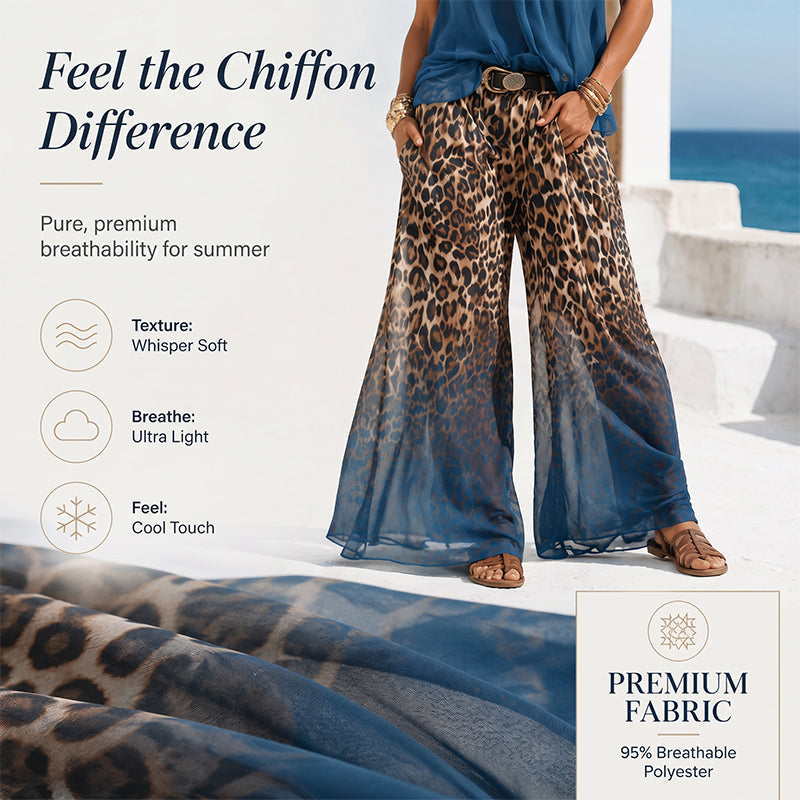 👗Ensemble femme composé d'un haut dos nu sans manches et d'un pantalon léopard – Une tenue d'été audacieuse, chic et décontractée🔥