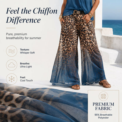 👗Ensemble femme composé d'un haut dos nu sans manches et d'un pantalon léopard – Une tenue d'été audacieuse, chic et décontractée🔥