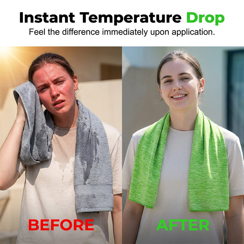 🔥2026 Hot Sale Only￡7.99✨⚡ 50K+ SOLD! 🎁Instant Cooling Towel for Sports & Fitness