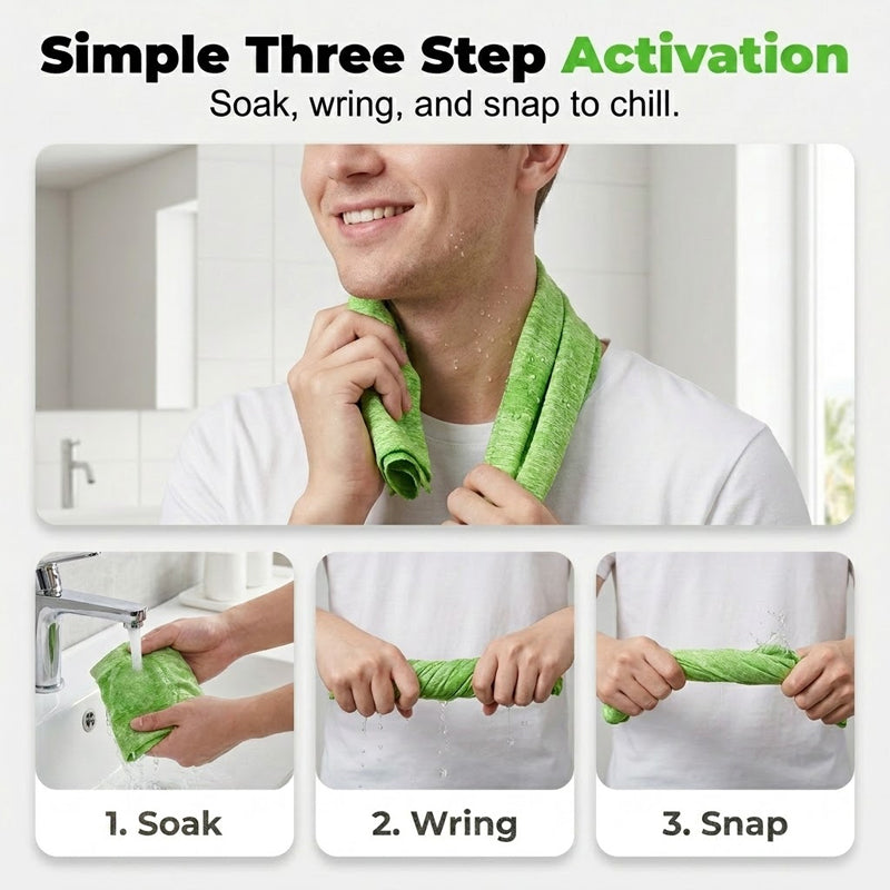 🔥2026 Hot Sale Only￡7.99✨⚡ 50K+ SOLD! 🎁Instant Cooling Towel for Sports & Fitness