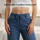 💙✨ Un jean à taille élastiquée et cordon de serrage – qui met la silhouette en valeur, ne se froisse pas et s'associe facilement – avec des t-shirts, des chemisiers et des crop tops