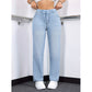 💙✨ Un jean à taille élastiquée et cordon de serrage – qui met la silhouette en valeur, ne se froisse pas et s'associe facilement – avec des t-shirts, des chemisiers et des crop tops