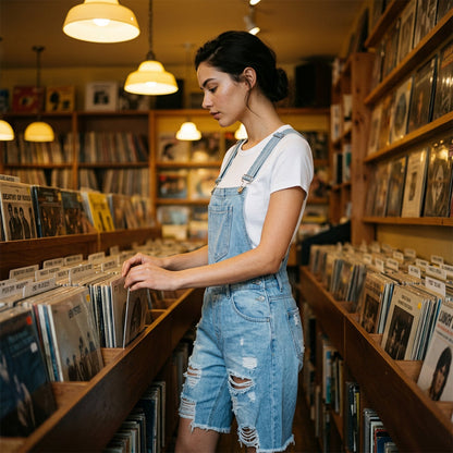 👖 60% DE RÉDUCTION 🌊 Salopette short femme en jean – Bleu clair délavé, détails déchirés & bords effilochés – Coupe décontractée, idéale pour le quotidien urbain ou l’été – look tendance et confortable ✨