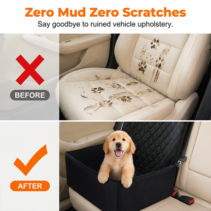 Housse de siège auto pour animaux convertible en panier rehausseur pour chien