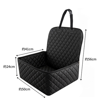 Housse de siège auto pour animaux convertible en panier rehausseur pour chien