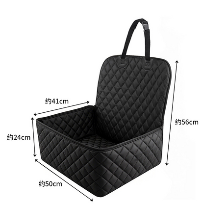 Housse de siège auto pour animaux convertible en panier rehausseur pour chien