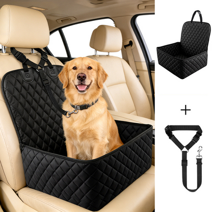 Housse de siège auto pour animaux convertible en panier rehausseur pour chien