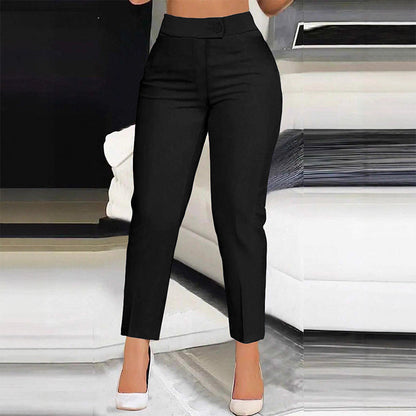 👗👜🌸 OFFRE LIMITÉE 50% DE RÉDUCTION! Pantalon Polyvalent Taille Haute Cropped – Portez-le avec Blazer ou Tee-Shirt, Plis Devant Avantageux – Un Indispensable de la Garde-Robe pour Toutes les Saisons 🍂🌿